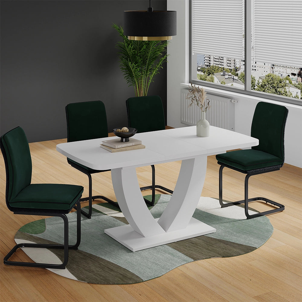 Vicco tavolo da pranzo allungabile Bianco 120 x 80 cm Estensibile