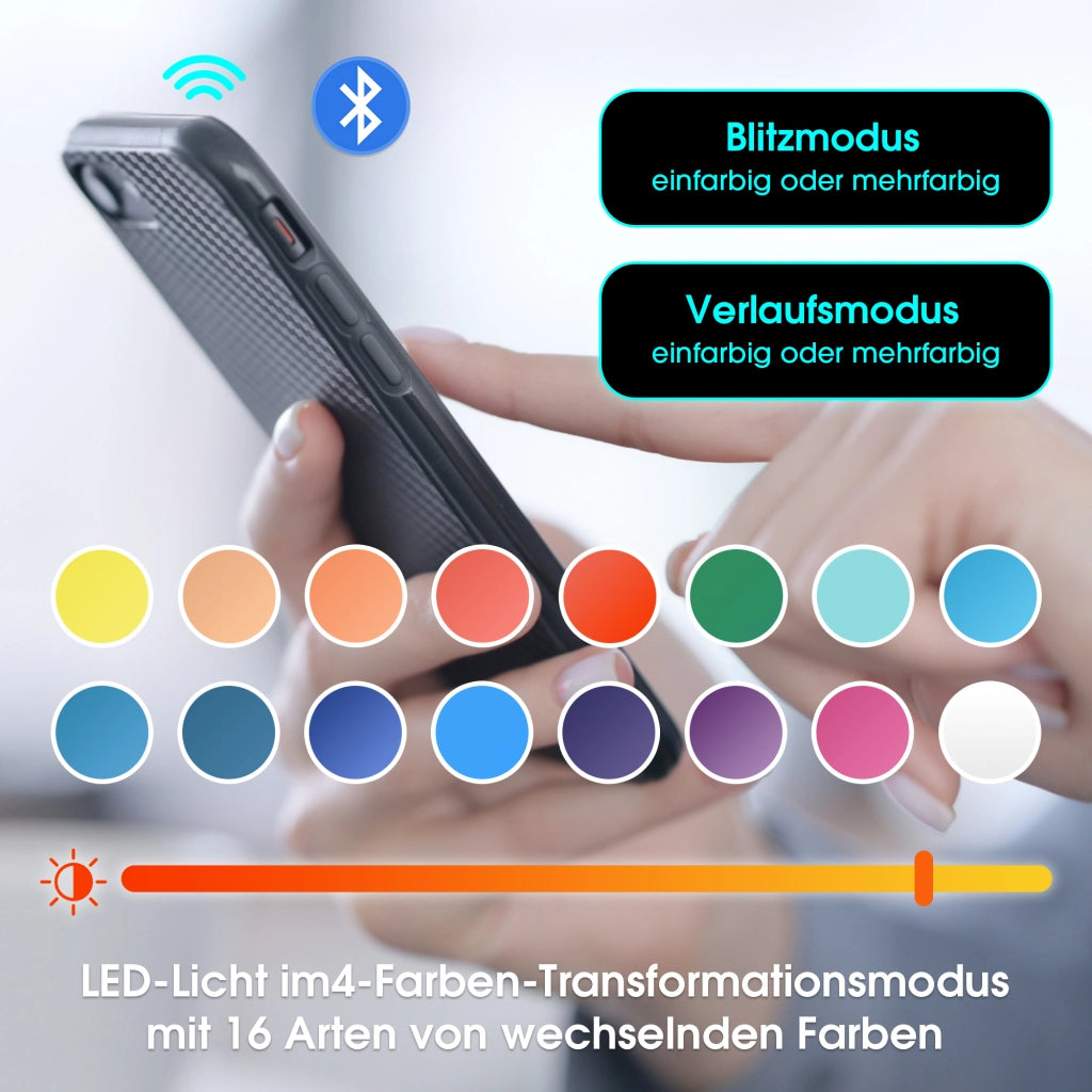 OKWISH Set di 3 Mobili da Soggiorno con Tavolino, Mobile TV e Madia con LED, Vetro e Pannelli di Particelle, Nero e Legno
