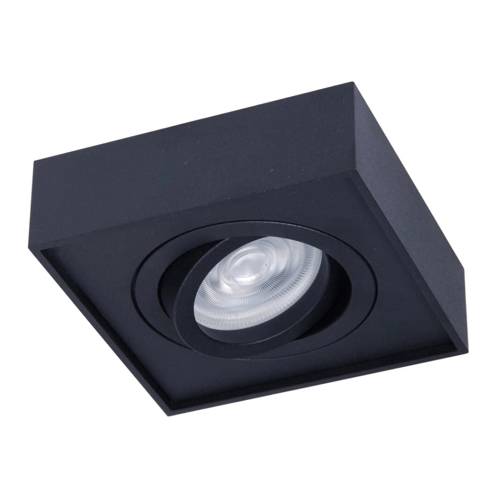 Faretto incasso soffitto quadrato nero GU10 Milagro ML0046