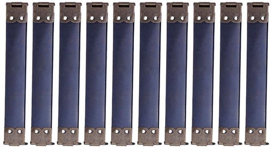 Flessibile chiusura per borse e portafogli - 10 pezzi - telaio interno metallico - duraturo in acciaio - meccanismo di chiusura schiacciabile flessibile - ideale per DIY - telaio per borse
