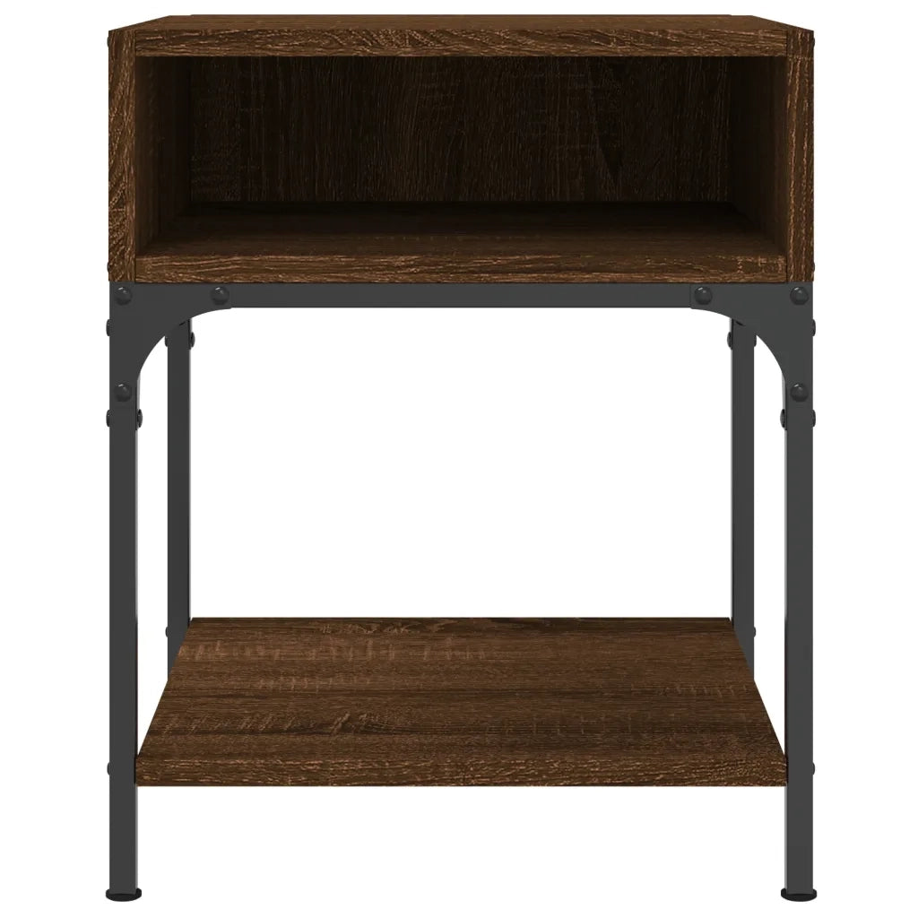 Comodini 2 pz Rovere Marrone 40x41x50 cm in Legno Multistrato 825882