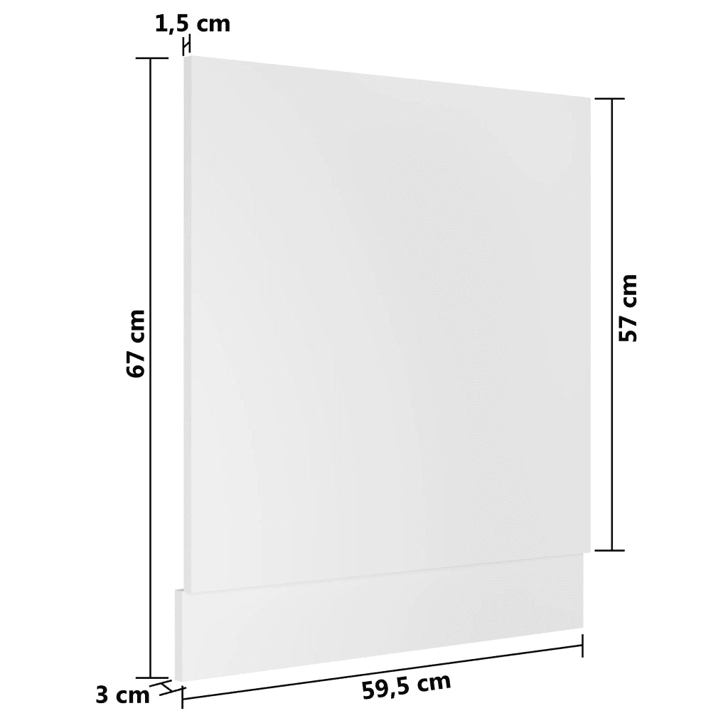 Pannello Lavastoviglie “Lyon” Bianco 59,5x3x67 cm 802562