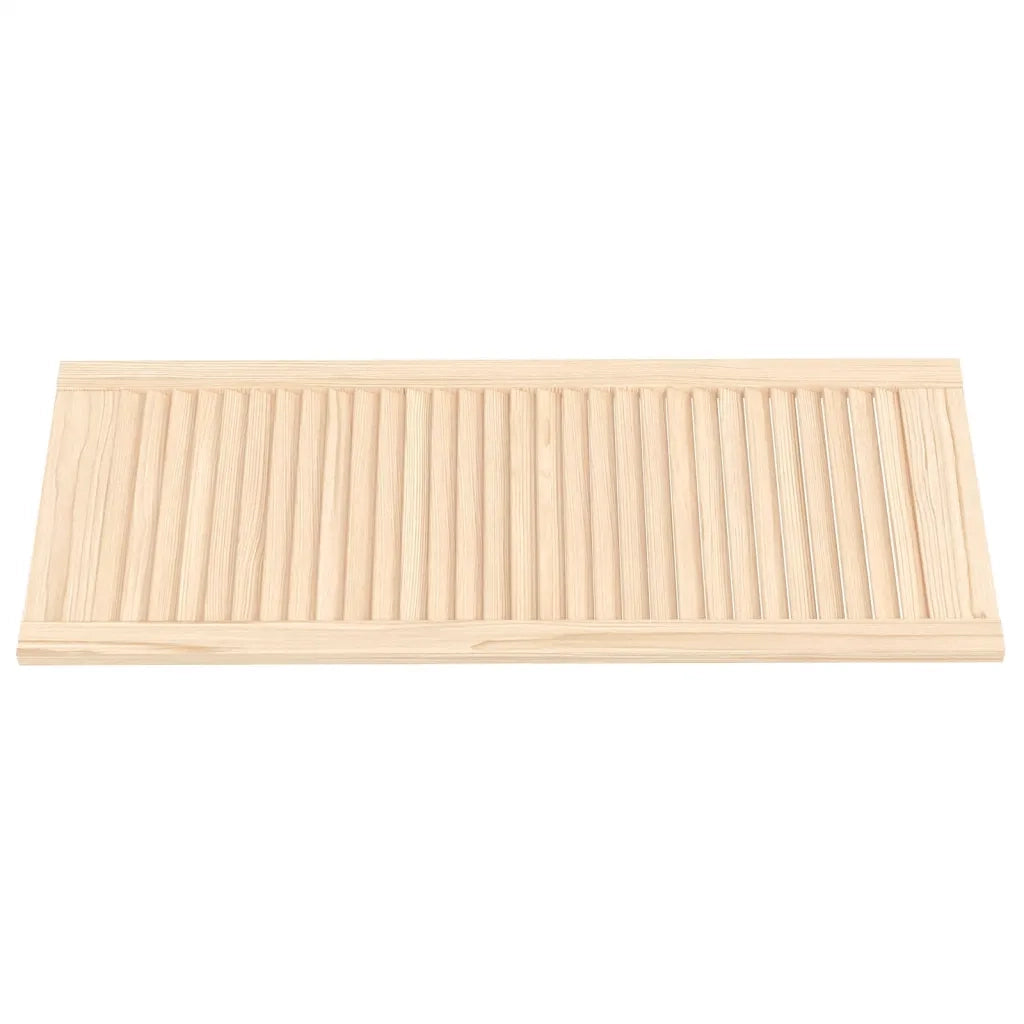 Ante con Design a Lamelle 2 pz 99,3x39,4 cm in Legno di Pino 151134
