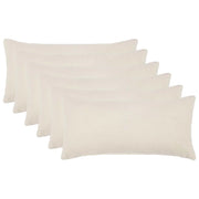 Federa 6 pcs HEERLEN Crema 40 x 80 cm Bouclé 909941