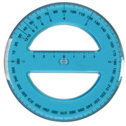Trade Shop - Goniometro Circolare 360 Gradi Diametro 12 Cm Per Angolo Angoli Scolastico -