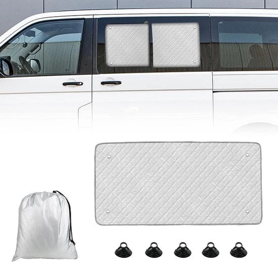 Zonwering laterale per auto VW T5 T6 - Thermomat - Adatto e compatibile - Cappotto per parabrezza - Zoneluce laterale per auto