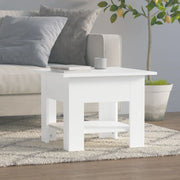 Tavolino da Salotto Bianco 55x55x42 cm in Truciolato 810262