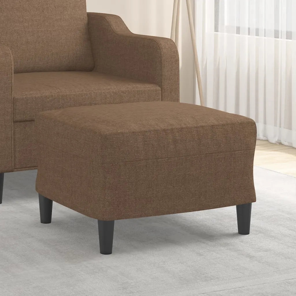 Poggiapiedi Marrone 60x50x41 cm in Tessuto 349282