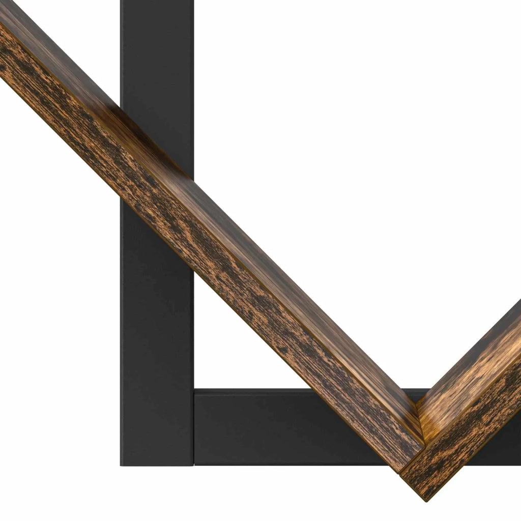 Mensola a muro flottante 2 pz Rovere Fumo 43 x 15 x 47 cm 8012341