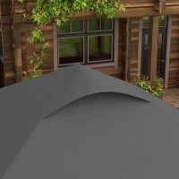 Gazeb0 da Giardino Pop-up Pieghevole 2,5 x 2,5 m con Altezza Regolabile, Sacca per il Trasporto Inclusa, Tessuto Oxford Anti-UV50+, Struttura in Acciaio, Grigio Scuro