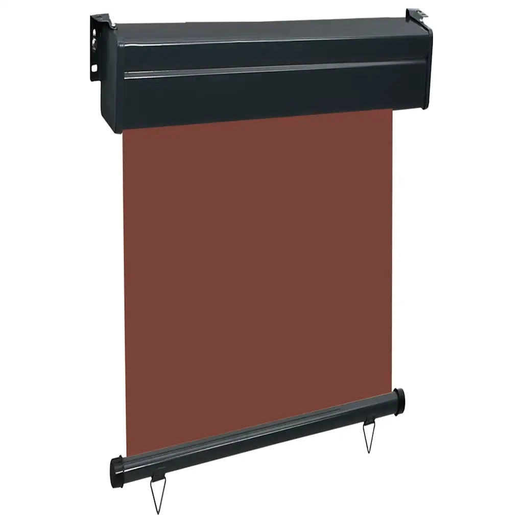 Tendalino Laterale per Balcone-Tenda da Sole Laterale per Patio 65x250 cm Marrone