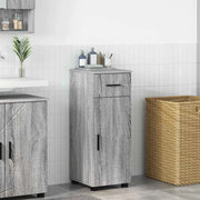 Mobile da Bagno con cassetto Grigio Sonoma 30 x 35 x 80 cm