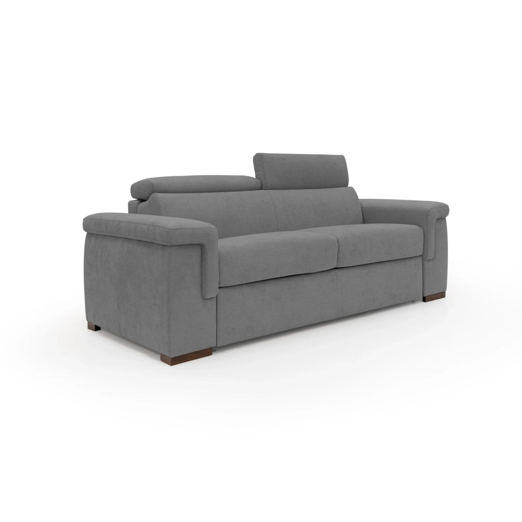 Giunone Divano letto mat. H18 220 cm (mat. 140x197 cm) grigio