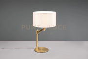 CASSIO LAMPADA DA TAVOLO METALLO OTTONE CON PARALUME BIANCO H. 48,3CM 1 LUCE ATTACCO E27