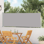 Tenda Laterale Retrattile per Patio 100x500 cm Grigio 48386