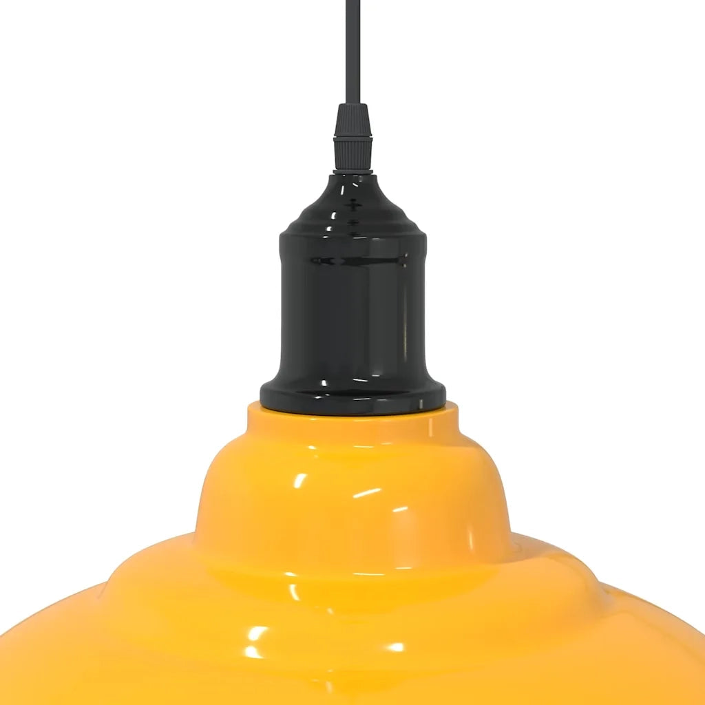 Lampada Sospensione Regolabile E27 Giallo Lucido ?31 cm Metallo CFW2282825