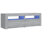 Mobile TV multimediale mensola TV credenza mobile TV sala da pranzo soggiorno camera da letto con luci LED Sonoma 120 x 35 x 40 cm grigio 02_0026799