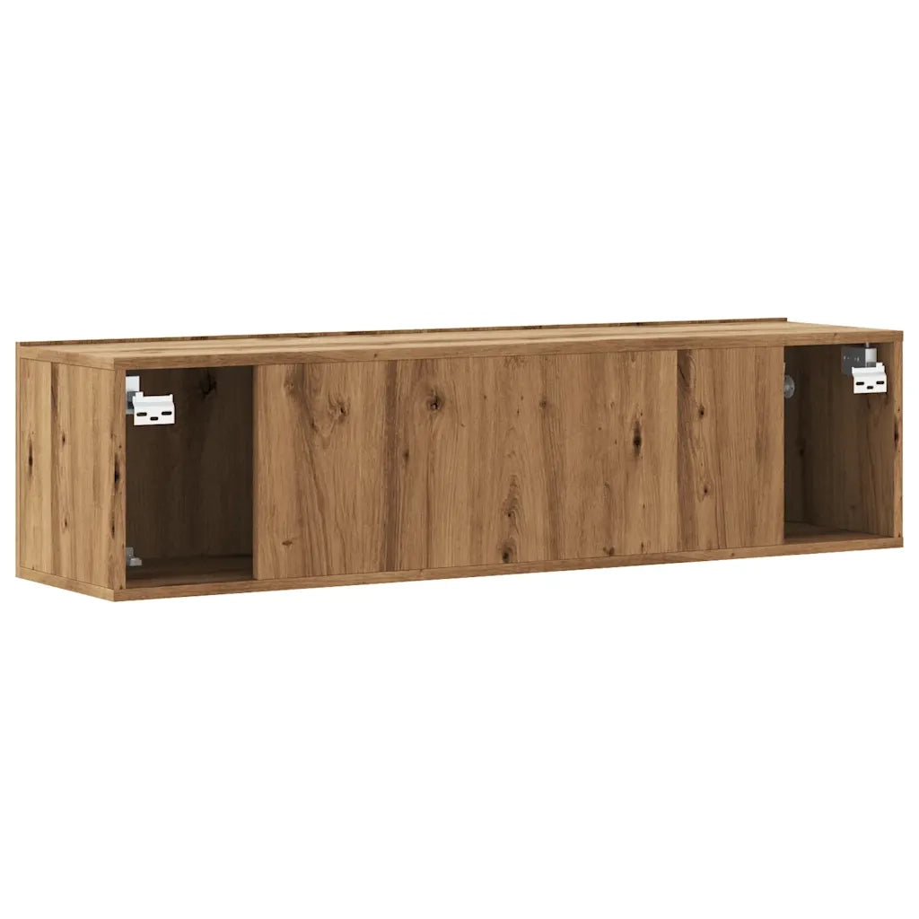 vidaXL Mobile TV a Parete Rovere Artigianale 120x30x30cm in Truciolato