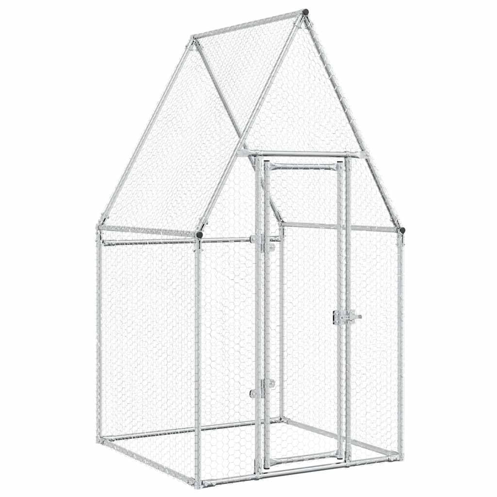 Pollaio Silver 100 x 100 x 190 cm acciaio zincato Silver 02_0041664