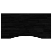 Piano Tavolo | Superficie Tavolo | Piano Scrivania Marrone Scuro 100x50x2,5 cm in Rovere Massello