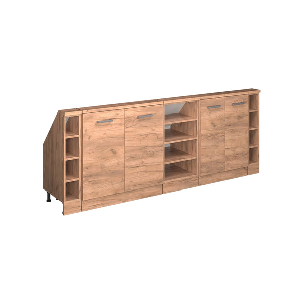 Set di mobili sottotetto Rion Rovere dorato/Rovere dorato Set di 5 Vicco