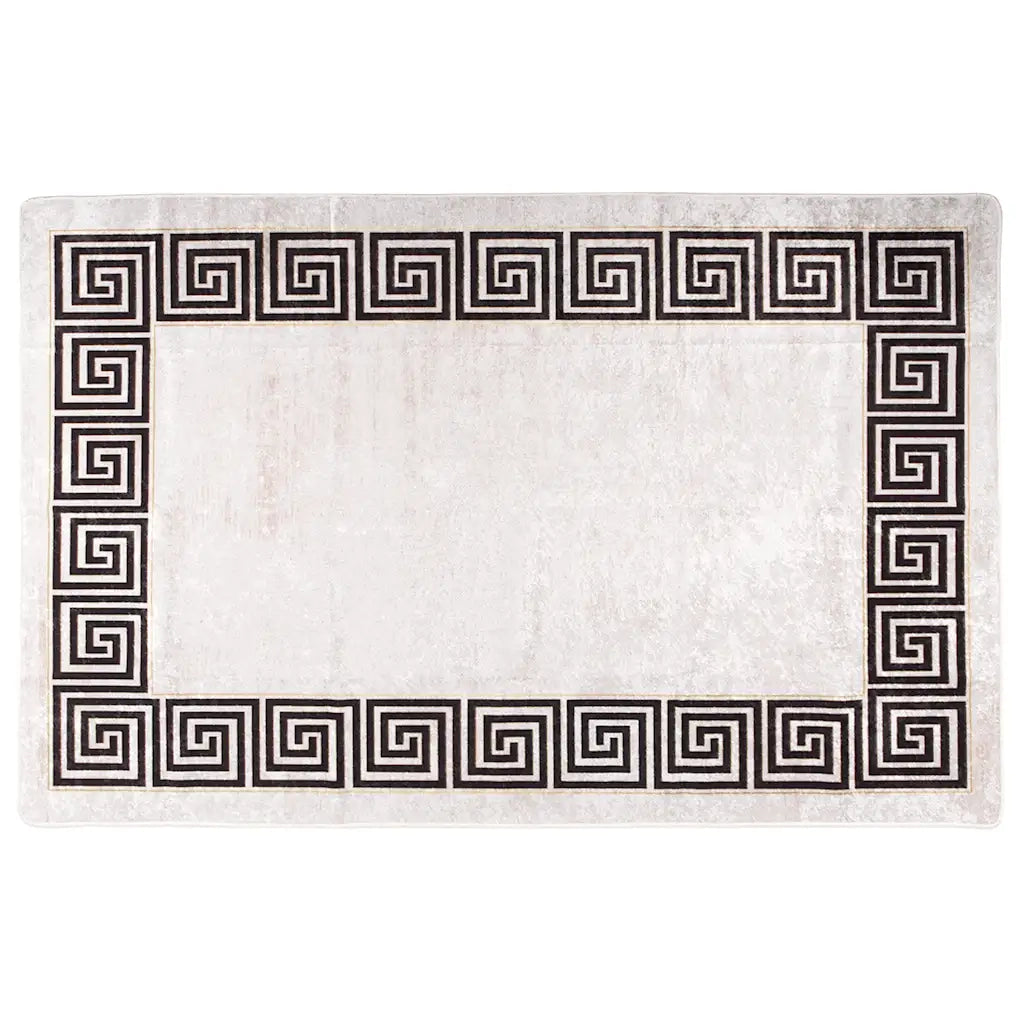 Tappeto Lavabile 80x150 cm Beige Chiaro 337946