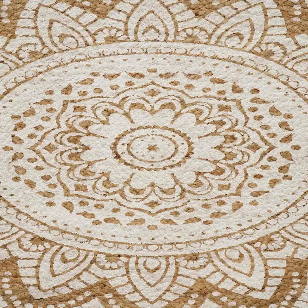 Tappeti per area Naturale con stampa bianca 205 x 305 cm Juta 42010828
