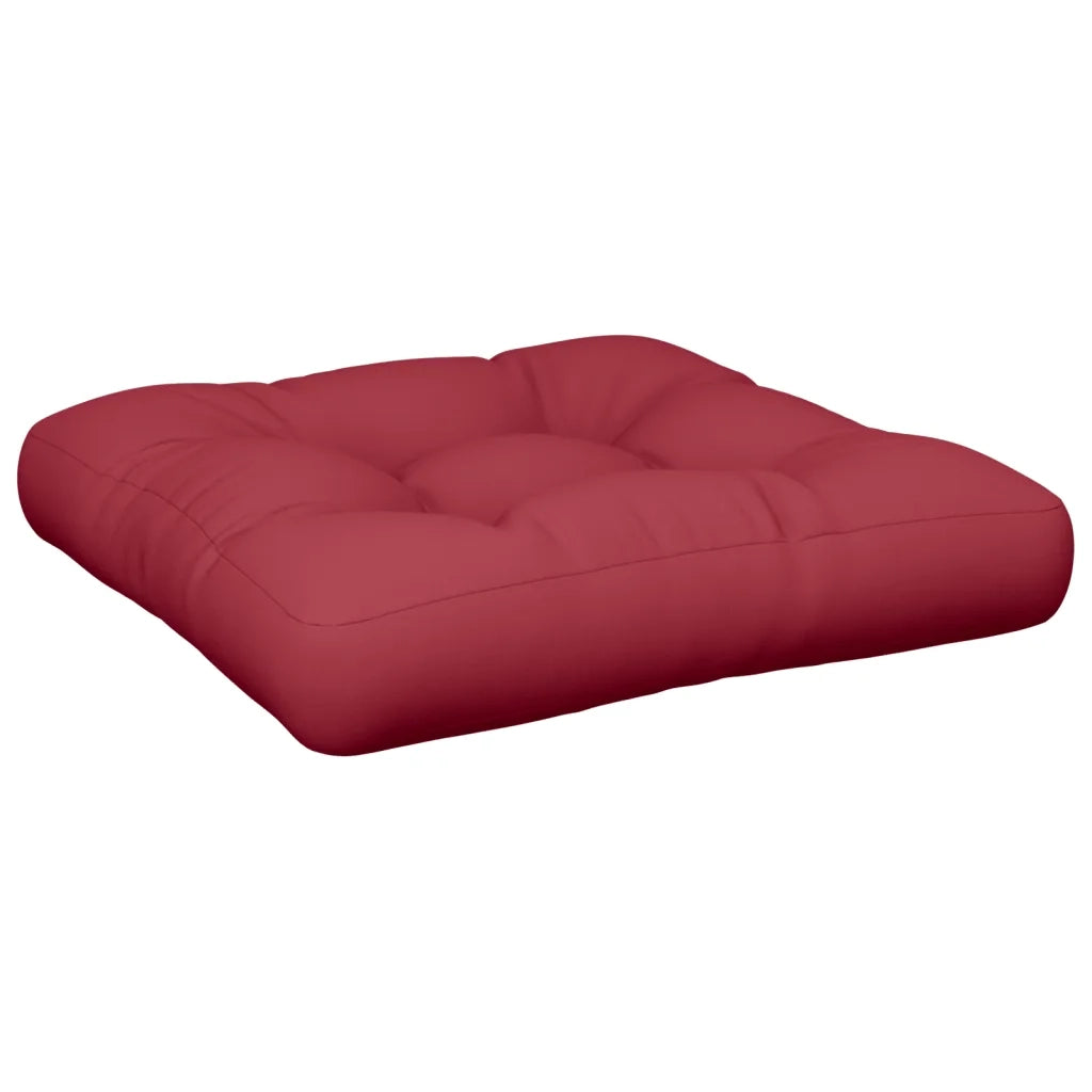 Cuscini per Pallet 2 pz Rosso Vino in Tessuto 360654