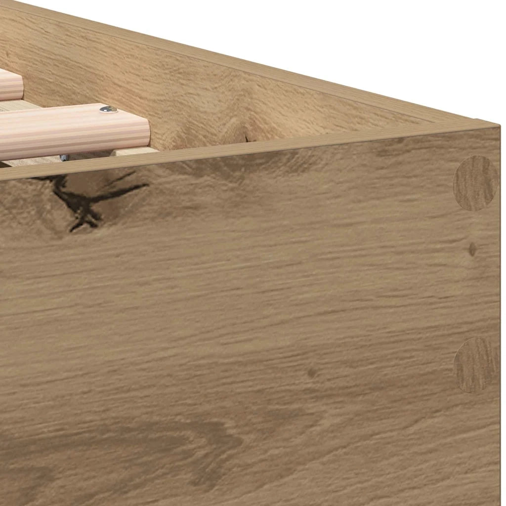 Struttura del letto Rovere artigianale 203 x 95 x 70 cm 874113