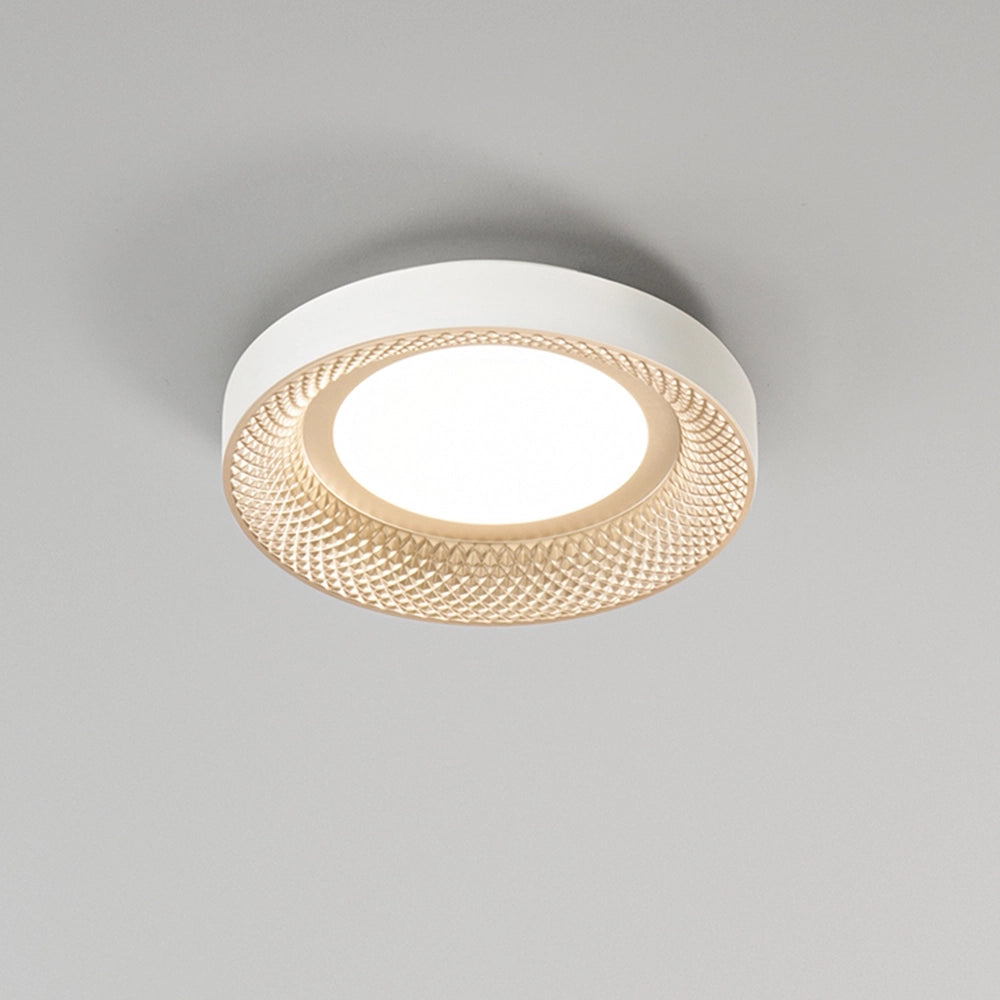 Plafoniera Contemporanea Hive Metallo Oro Acrilico Led 30W Cct 3000/4000K