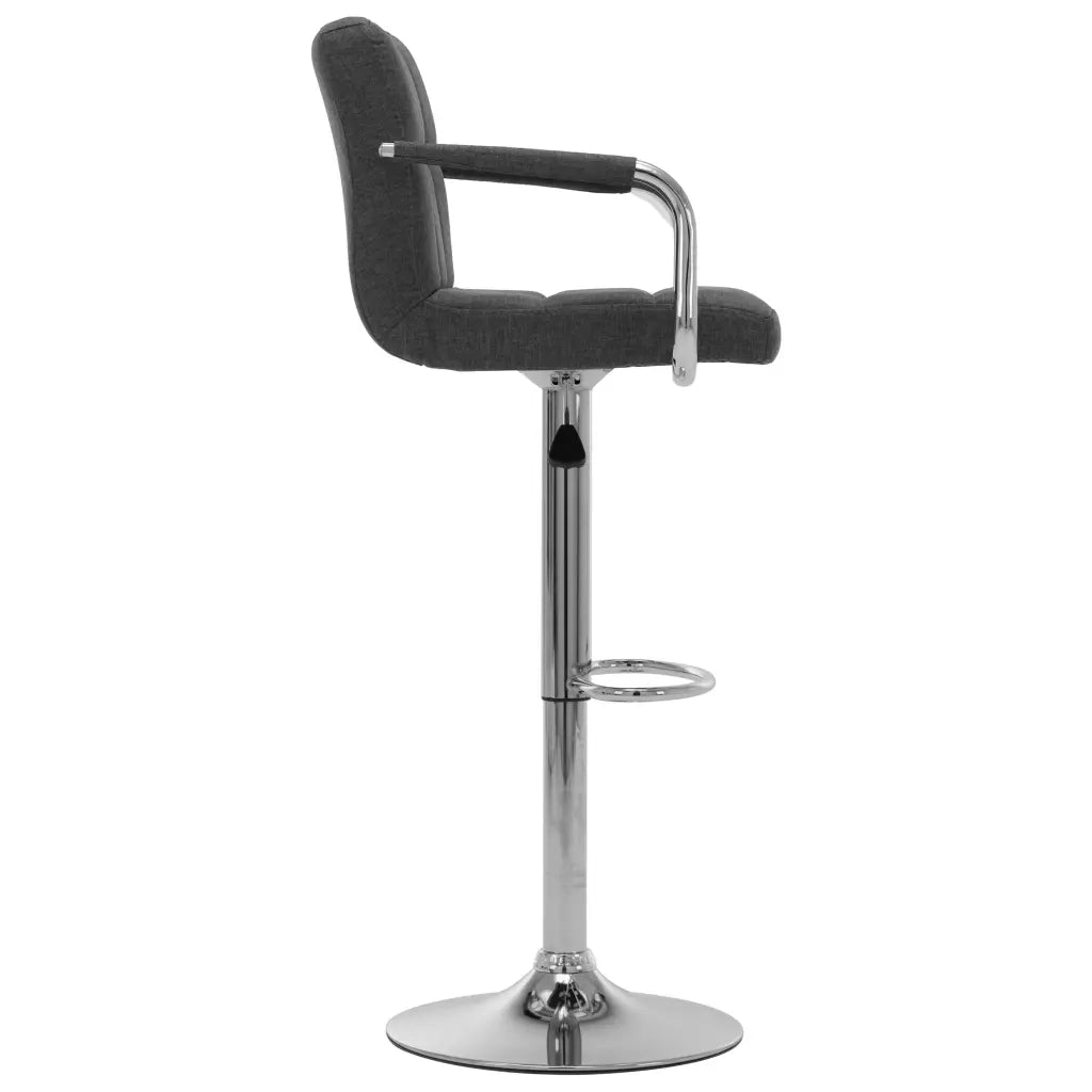 Sedie da Bar 2 pz Grigio Scuro in Tessuto cod mxl 58320