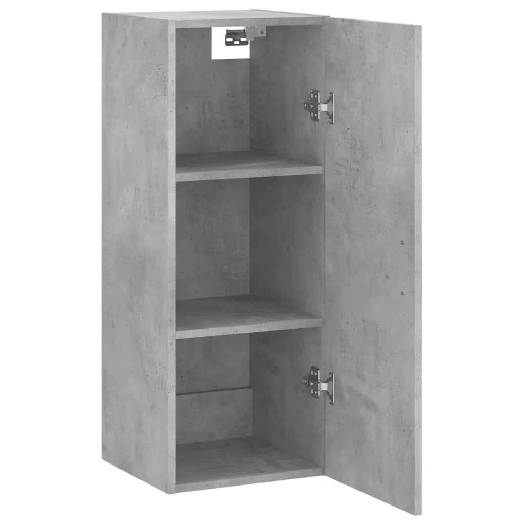 Armadietto a Muro | Mobile a Parete Grigio Cemento 34,5x34x90 cm
