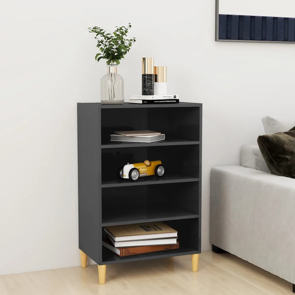 Credenza Grigio Lucido 57x35x90 cm in Truciolato cod mxl 17088