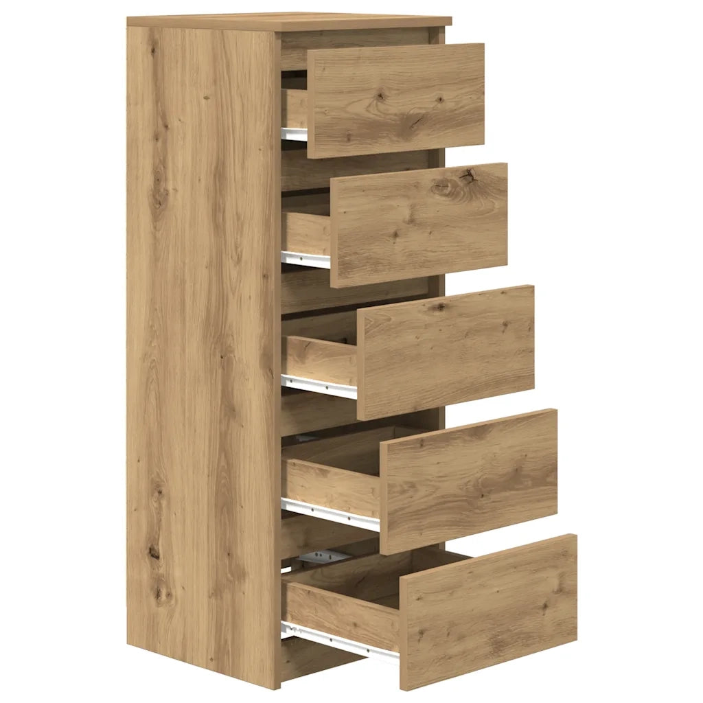 Credenza con Cassetti-Buffet-Armadio da cucina Rovere Artigianale 37,5x35x99 cm