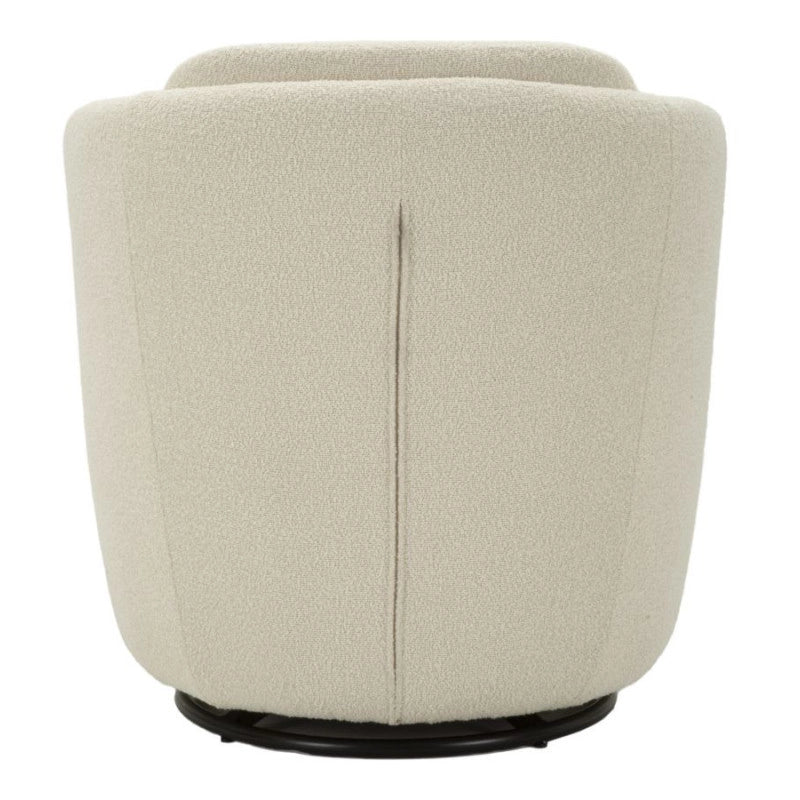 Poltrona Girevole Torino Crema cm 70x72x75 (altezza Seduta cm 44,5)