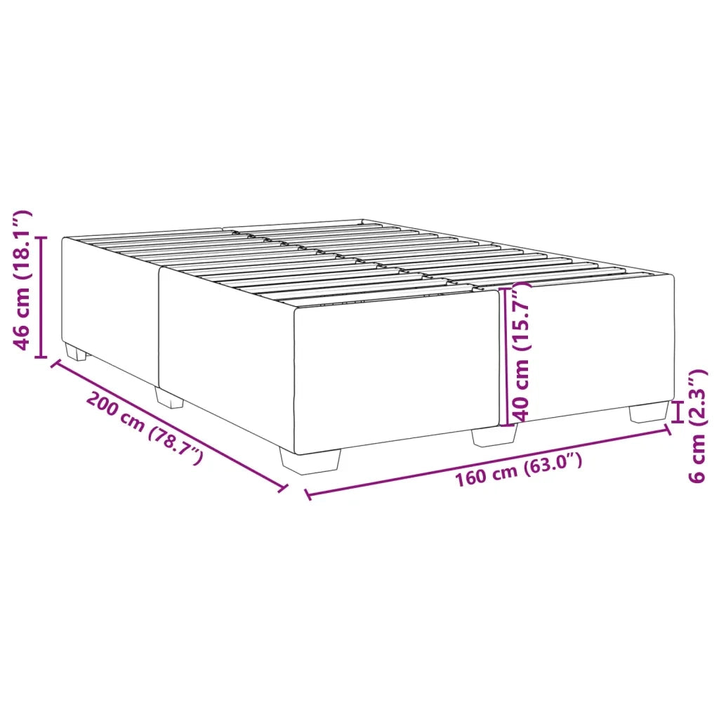 Giroletto-Struttura Letto Bianco 160x200 cm in Similpelle 448257