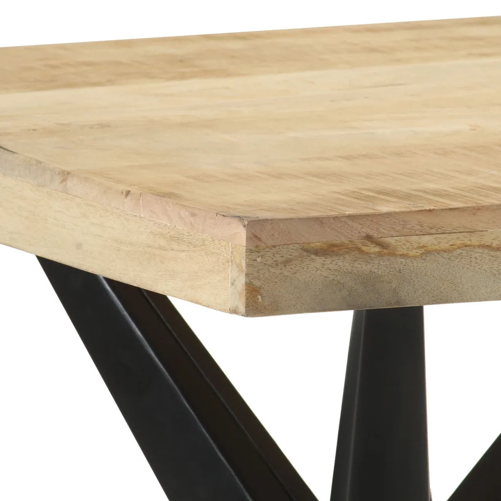 Tavolo da Pranzo 120x60x76 cm in Legno Massello di Mango  cod mxl 16551