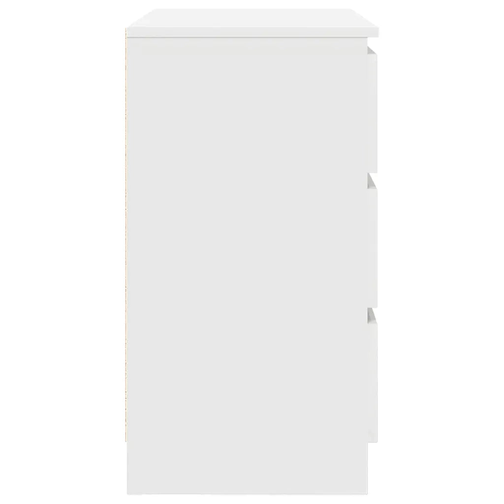 Credenza con Cassetto Bianco 71x35x65 cm in Legno Multistrato