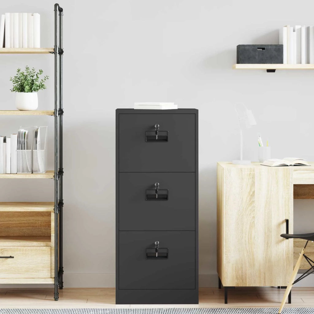 Armadio per File con cassetto Nero 45,5 x 42 x 106,5 cm CFW5580205