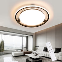 ZMH Lampada da soffitto LED design ruota rotonda dimmerabile 42W telecomando