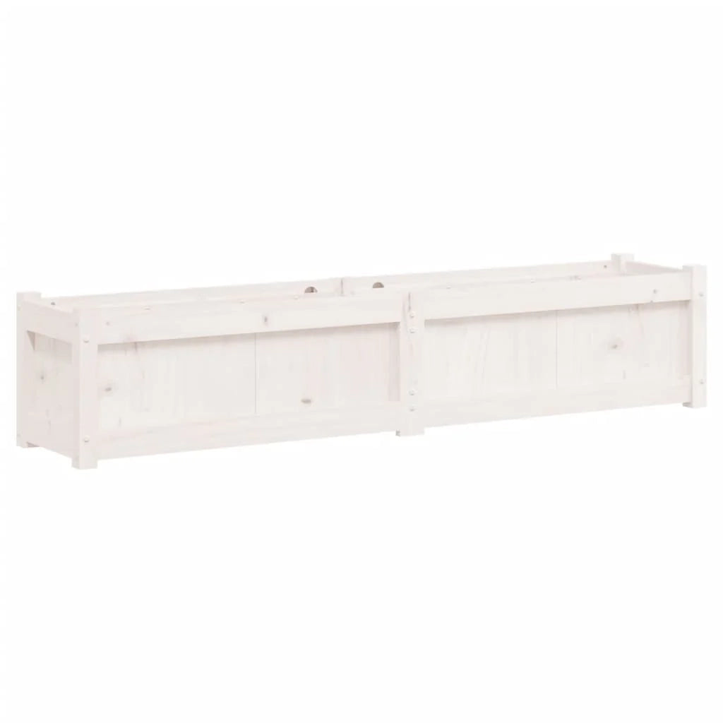 Fioriera rialzata per piante fiori terrazza giardino 150 x 31 x 31 cm legno massello di pino bianco 02_0037428
