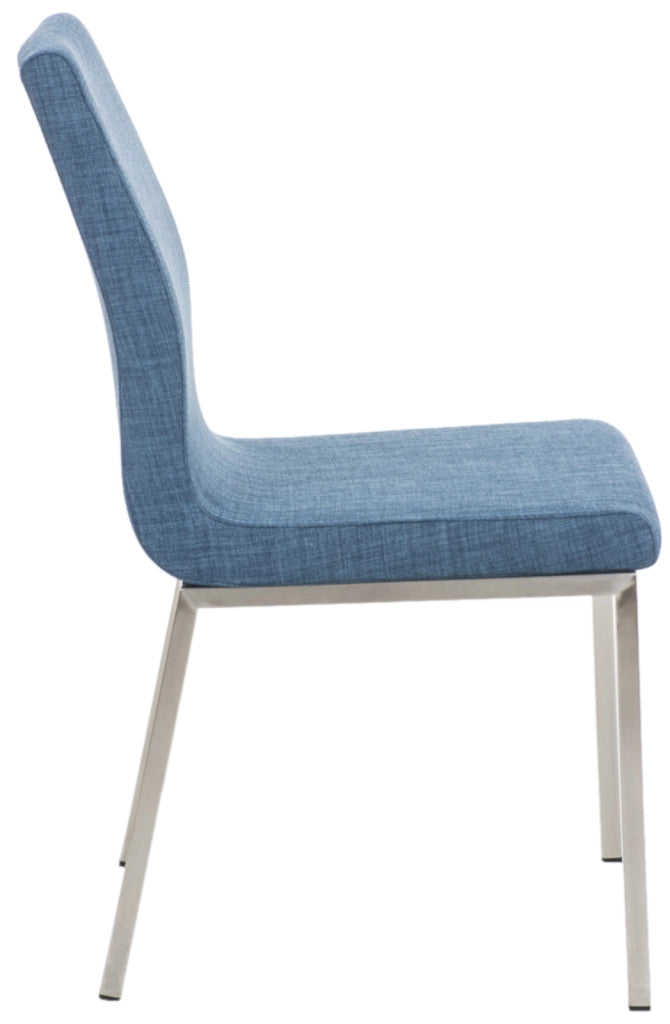 Set di 2 sedie da pranzo Colmar Fabric blu