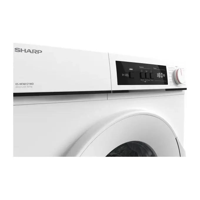 SHARP ESNFA8121WD LAVATRICE A CARICO FRONTALE 8KG CLASSE D 1200G 84,5X59,7X52,7 CM