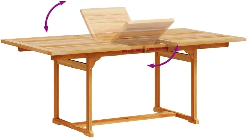 Set da pranzo da giardino 7 pezzi in legno massello di acacia e textilene, set tavolo e sedie da giardino, tavolo terrazza esterna e sedie, set terrazza, mobili da giardino esterno - 3279317