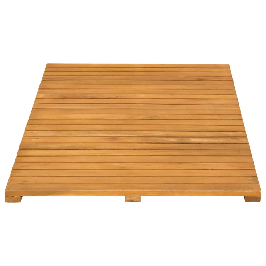 Tappeto da bagno Tinta unita Marrone 80 x 50 cm legno