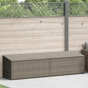 Baule da Giardino Grigio 220x50x58 cm in Polyrattan 4104076