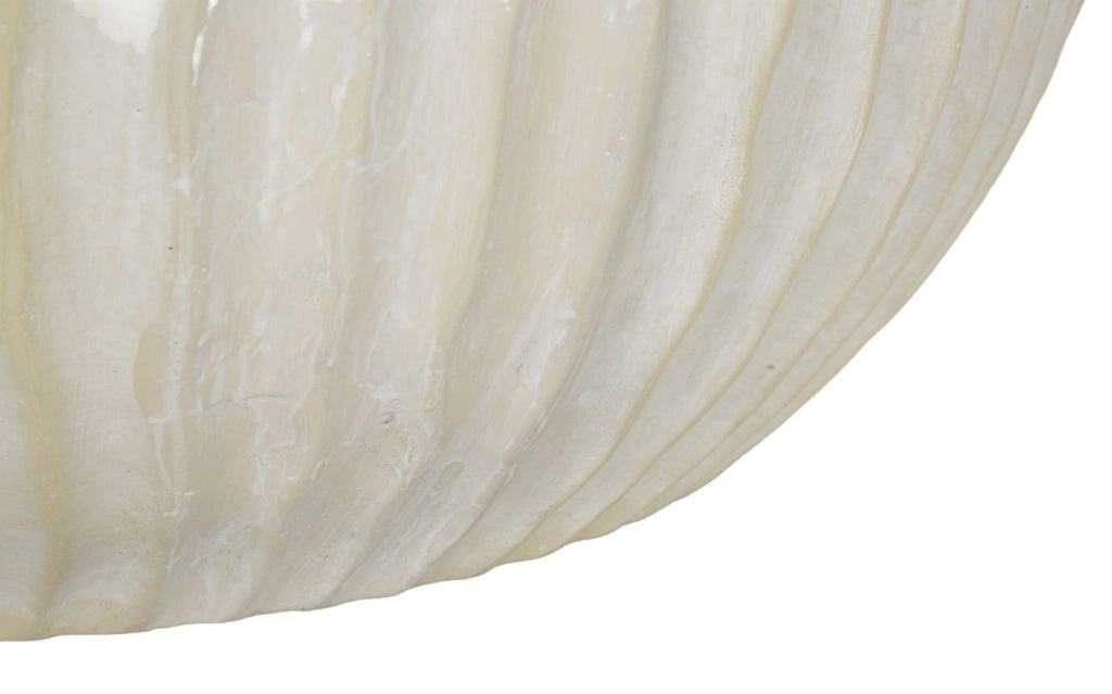 Vaso Icicle Ø40x23 cm in Mgo Crema