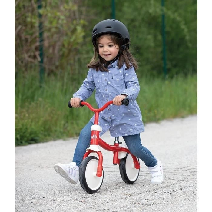 Smoby - Rookie Balance Bike - Bicicletta per bambini in metallo leggero - Sella regolabile autolivellante - Ruote silenziose - Manubrio regolabile