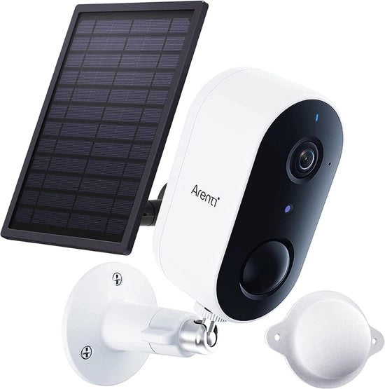 Camera di Sorveglianza Esterna Senza Fili - Camera di Sorveglianza Esterna a Batteria 2,4 GHz Camera di Sorveglianza Esterna IP65 Impermeabile, Audio a Due Vie, Compatibile con Alexa, Google, Bianca