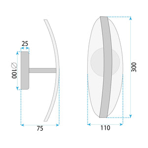 Lampada Da Parete Led G130-w Gold